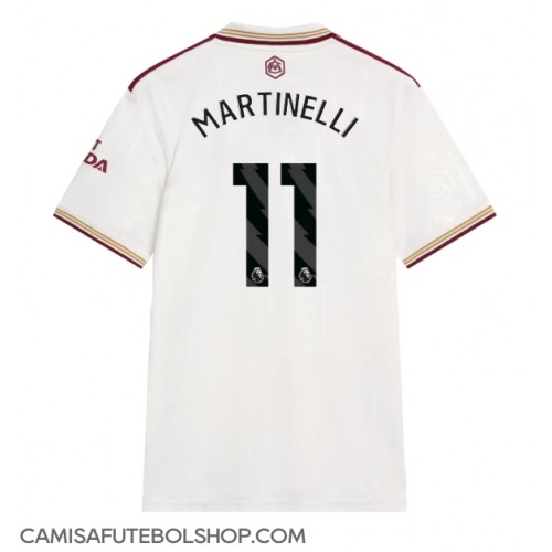 Camisa de time de futebol Arsenal Gabriel Martinelli #11 Replicas 3º Equipamento 2025-26 Manga Curta Camisa de time de futebol Arsenal Gabriel Martinelli #11 Replicas 3º Equipamento 2025-26 Manga Curta